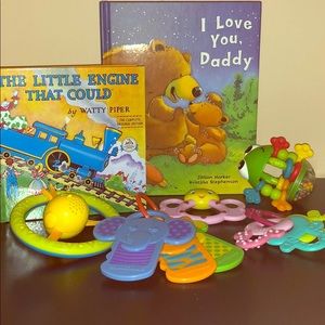 Baby books and toys